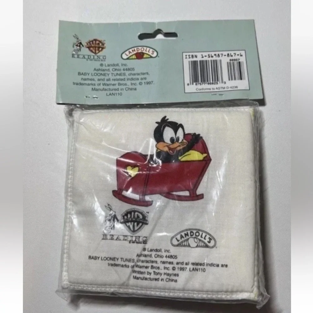 Vintage New 1990’s Soft Cloth Bedtime Book Looney Tunes Baby Bugs Bunny Babies